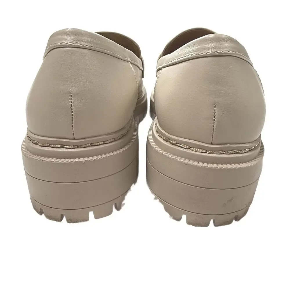 SODA Beige Women's Loafers with Lug Sole size 10